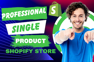 create one product dropshipping shopify store