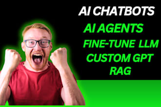 develop custom chatbots , ai agents and finetune llms
