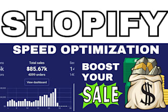 do shopify speed optimization to speed up store within 12hrs