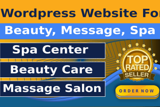 design or redesign your spa , beauty care or massage therapy wordpress website