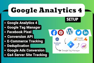setup google analytics 4,fb conversion API and server side tracking with GTM