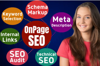 optimize website onpage, offpage SEO service wordpress shopify wix squarespace