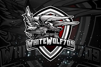 design stream logo, stream overlay and animated twitch overlay