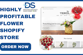 design flower shopify store flower website flower shop florist website