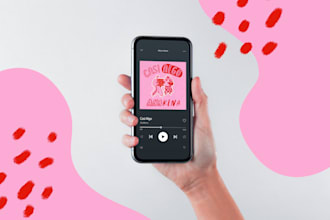 make your podcast cover with a fun and colorful style