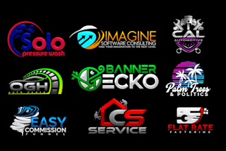 eye catching unique and creative business logo design