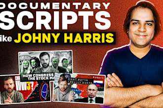 write documentary youtube scripts like johnny harris