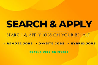 search and apply remote jobs and on site jobs on your behalf