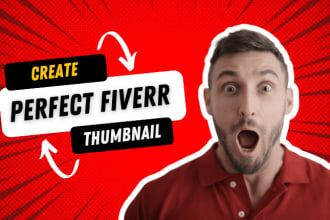 be create perfect fiverr gig thumbnail within few hour