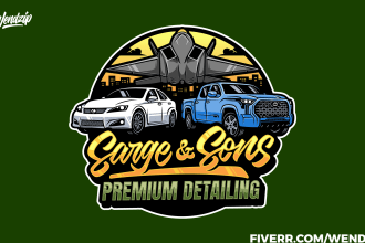 make car wash auto detailing automotive logo design