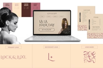 do brand identity design of your hair salon