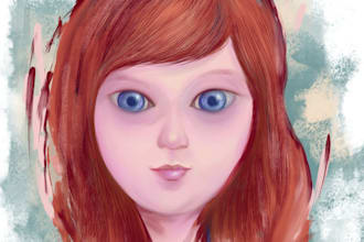 pop surrealism big eyes painting