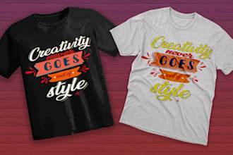 design trendy and unique typography t shirt designs
