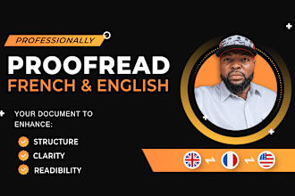line edit and proofread english or french book manuscripts