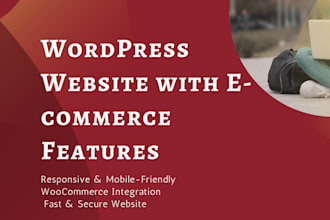 design a custom wordpress website with e commerce features