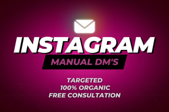 do instagram dm marketing organically and manually