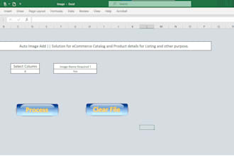 automate excel to insert images in bulk for product cataloge