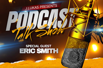 desing eye catching podcast cover art and podcast logo