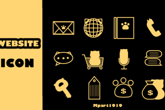 simple icon pack for your website