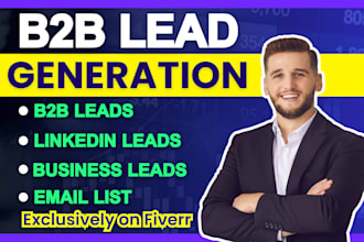 do b2b linkedin lead generation and email list building