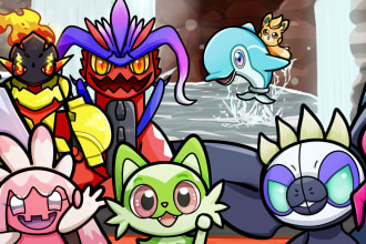 draw your pokemon team