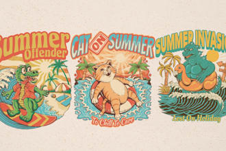 design with a vintage and retro style