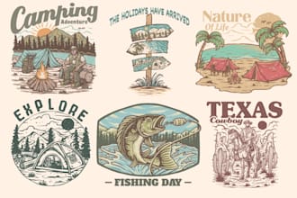 vintage and retro designs for your t shirts