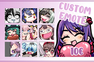 do cute emotes for your twitch or discord