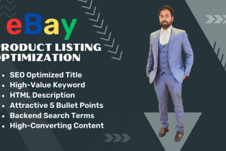 do ebay product listing with SEO optimize