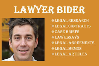 do law essays, legal research ,and offer legal advice