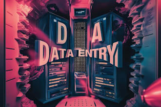 do data entry, typing, excel