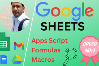 be your google sheets, apps script, and automation expert