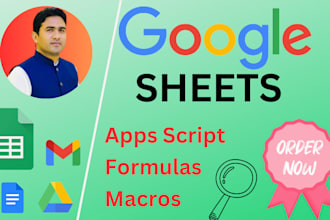 be your google sheets, apps script, and automation expert