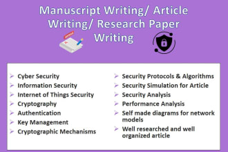 write cybersecurity articles for journals