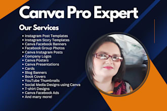 be your canva pro expert to transform ideas into canva designs