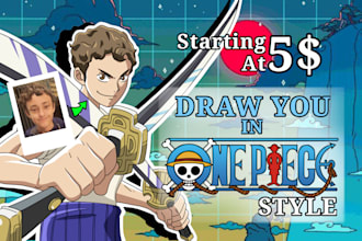 draw one piece anime style for you