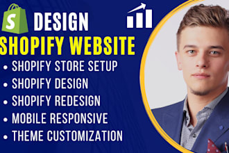 design shopify store, create shopify website, create shopify dropshipping store