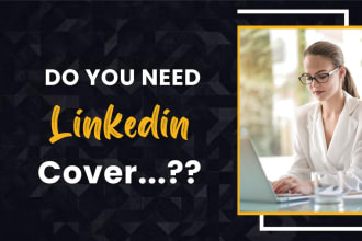 design linkedin cover banner for business page or profile