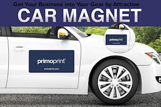 design amazing car door magnets, van magnet, truck magnet, wrap for vehicle van