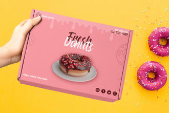 create professional packaging design your food or restaurant business