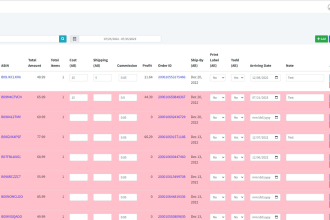 create an admin dashboard with keepa API