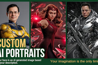create a stunning custom ai generated character portrait