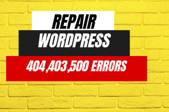 urgently help wordpress repair and optimization services , revamp