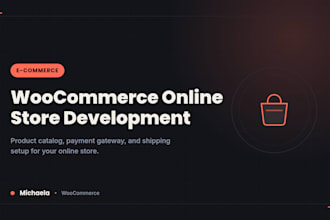 develop your woocommerce online store