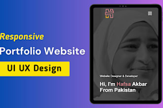create personal portfolio website, business website HTML CSS