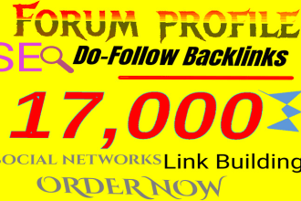 do seo backlinks forum profile high authority, social networks link building