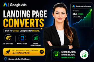 build a high converting wordpress elementor sales landing page for google ads
