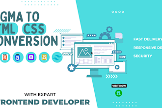 convert figma to html css, image to html, psd to html, xd to html
