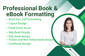 do professional ebook and paperback book formatting for you