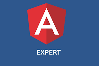 develop frontend web application using angular